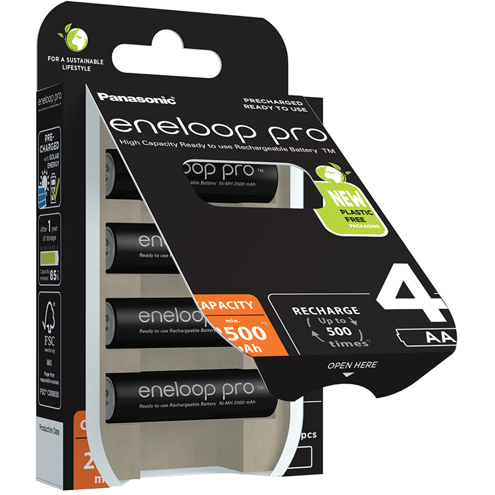Acumulatori Ni-MH ENELOOP Pro BK-3HCDE/4BE LR6/AA, 1.2V, 4 bucati