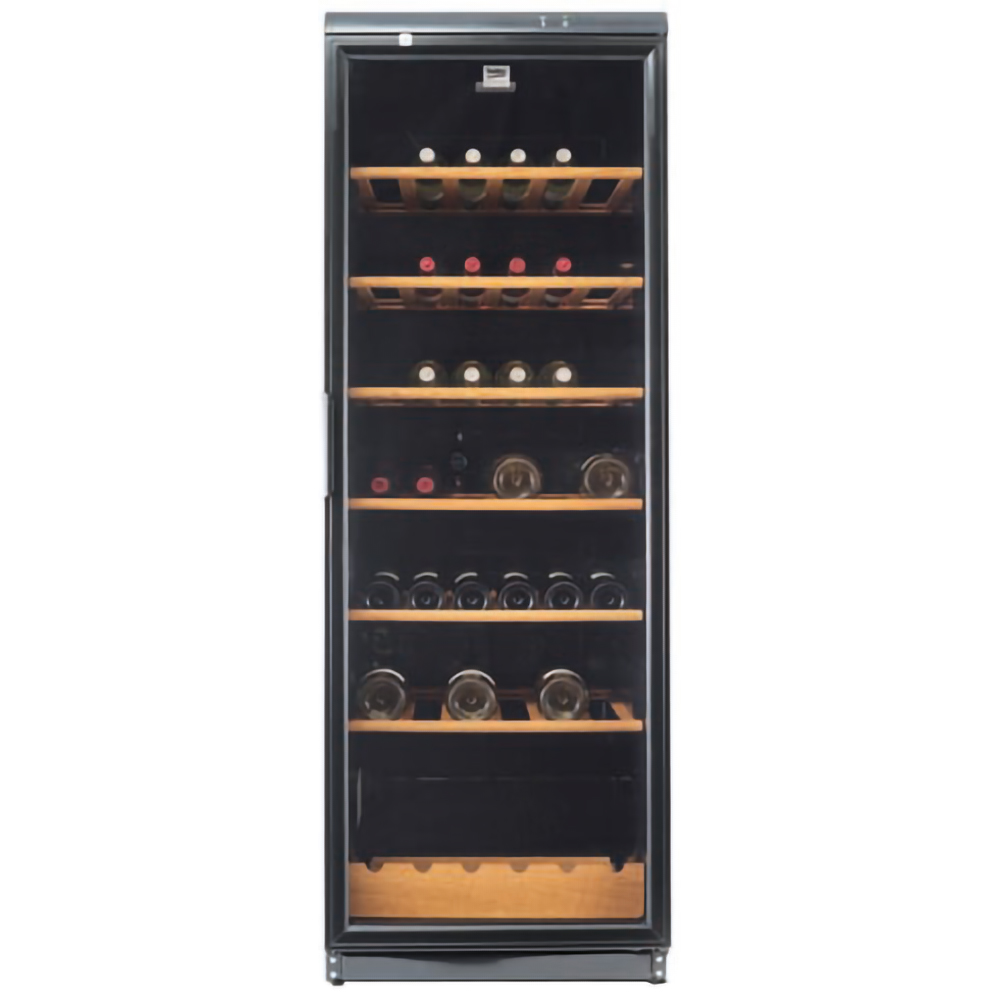 Racitor de vinuri BEKO PROFESSIONAL ADN 231BK BP, 105 sticle, H 173 cm, Clasa G, negru
