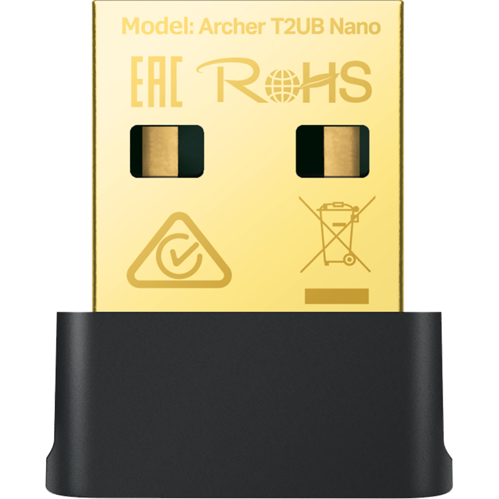 Adaptor nano USB Wireless TP-LINK Archer T2UB Nano AC600, Dual-Band 200 + 433 Mbps, v4.2, negru