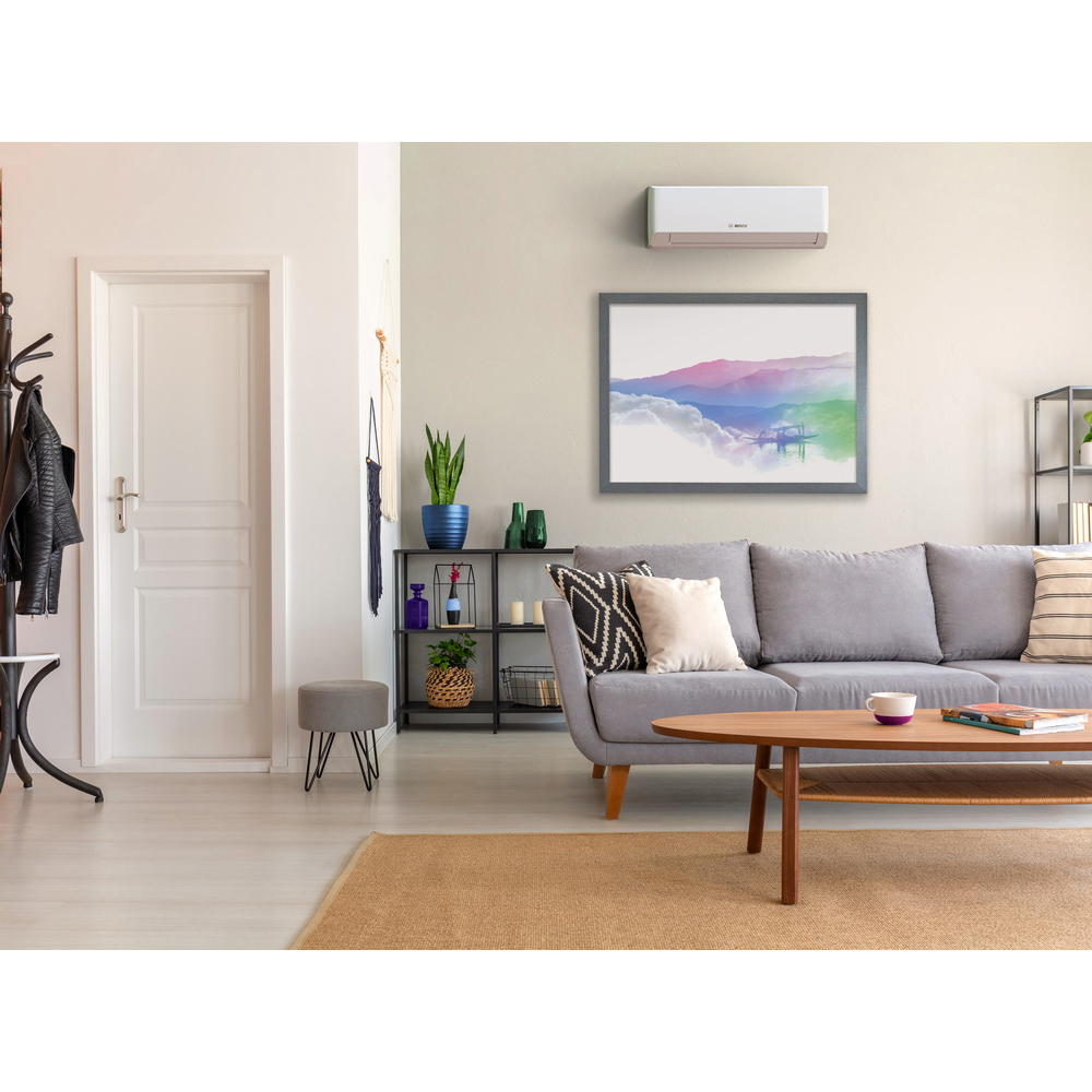 Aer conditionat BOSCH Climate 7000I, 9000 BTU, A+++/A+++, Inverter, Functie Incalzire, Wi-Fi, alb