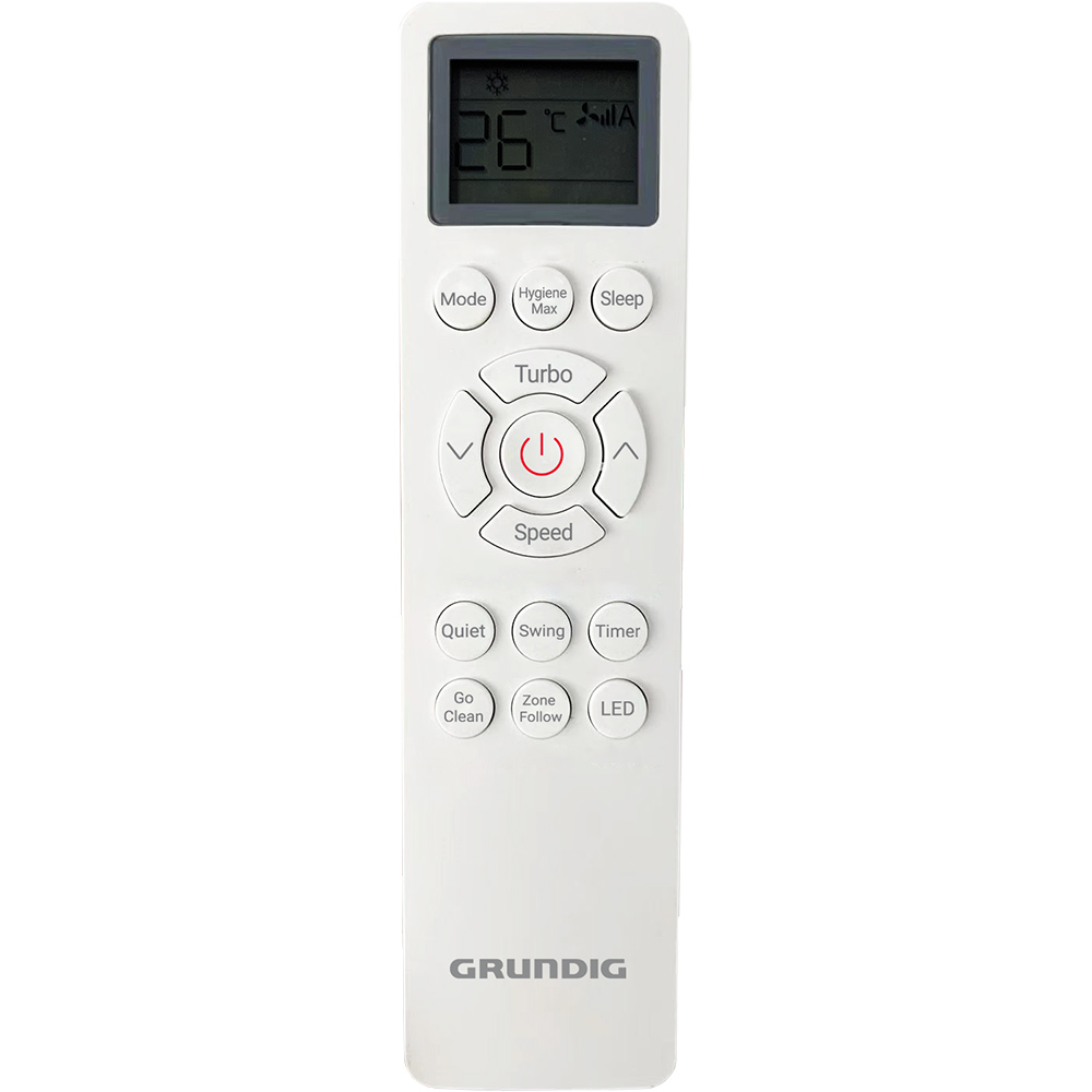 Aer conditionat GRUNDIG GEEPDH125,12000 BTU,A+++/A++, Wi-Fi, Functie Incalzire, Inverter, kit instalare inclus, argintiu