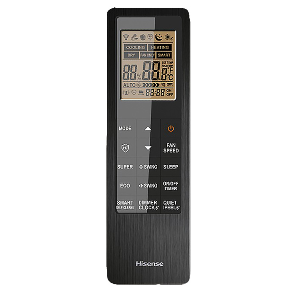 Aer conditionat HISENSE UniPure, 12000 BTU,  A+++/A++, Functie Incalzire, Wi-Fi, negru