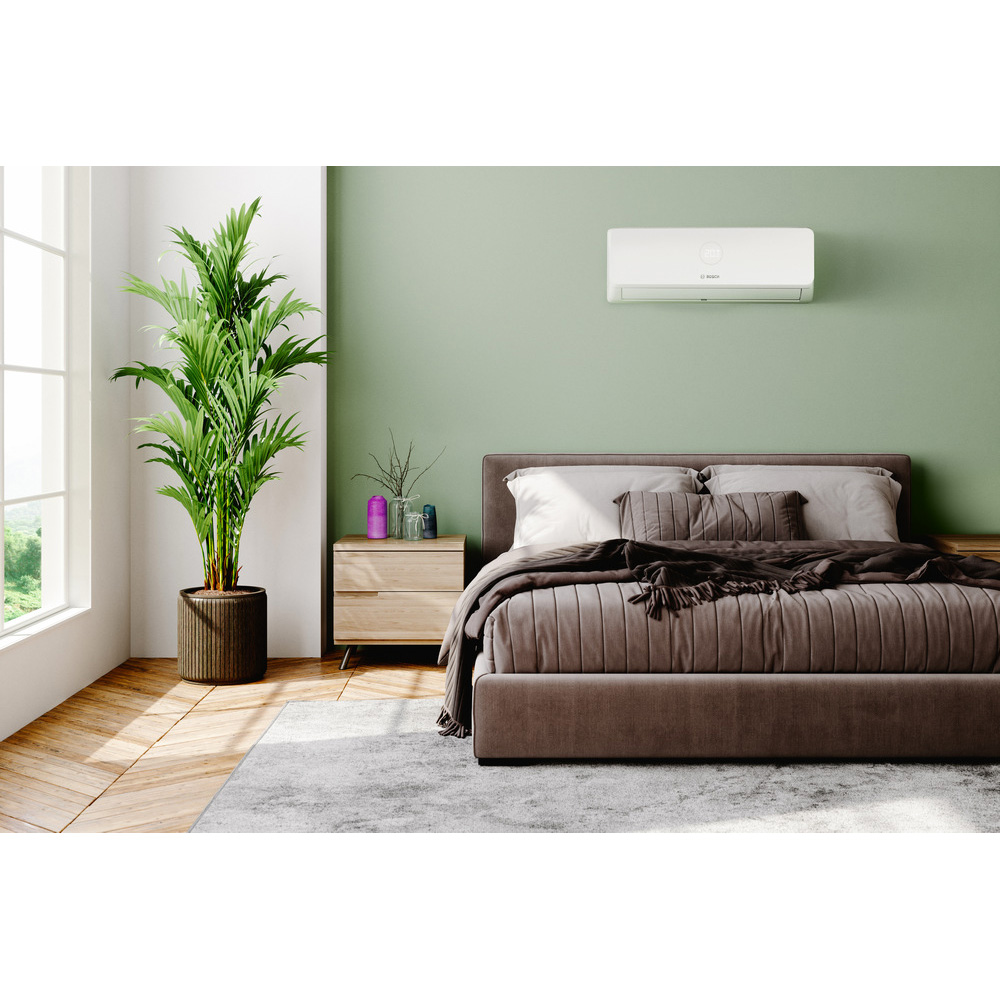 Sistem aer conditionat pentru 3 incaperi BOSCH Climate 3200i, 3x12000 BTU, A++/A+, Inverter, Unitate externa 27000 BTU, Afisaj, alb