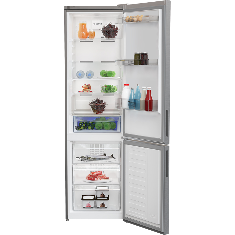 Combina frigorifica ARCTIC AK60406E40NFMT, Full No Frost, 362 l, H 202.5 cm, Clasa E, argintiu