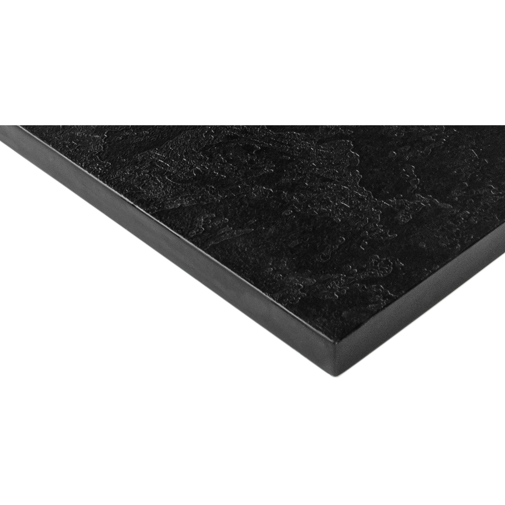 Cadita dus Ligro, dreptunghiulara, compozit, 80 x 120 cm, negru