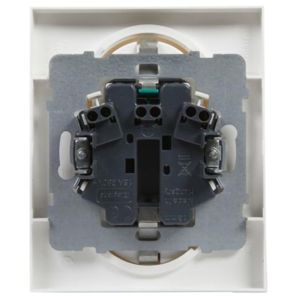 Priza dubla LEGRAND Suno, 2x2P+T, IP20, alb
