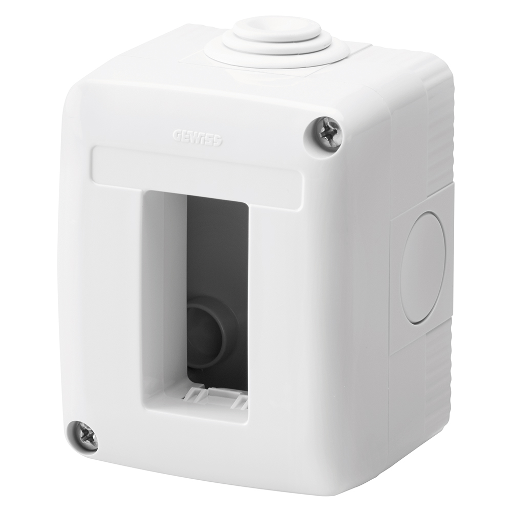 Doza GEWISS GW27001, 1 post, IP40, gri