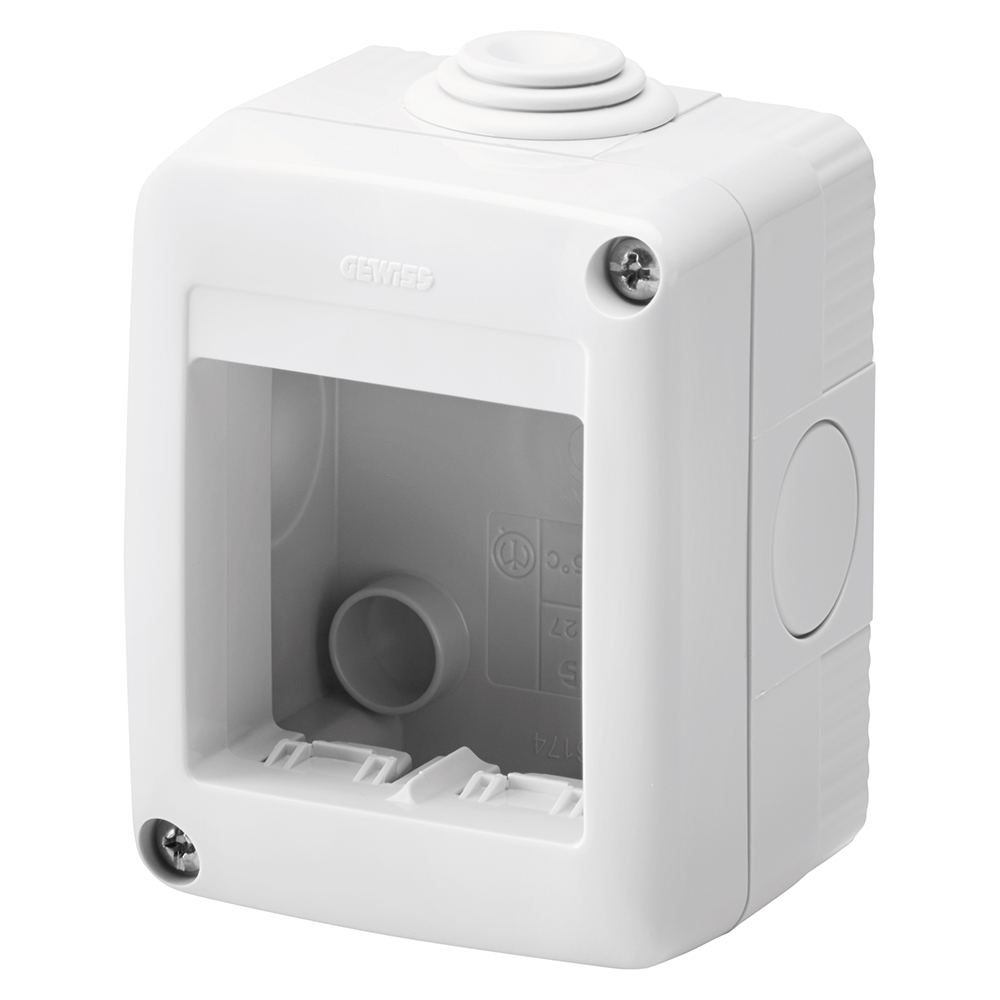 Doza GEWISS GW27002, 2 posturi, IP40, gri