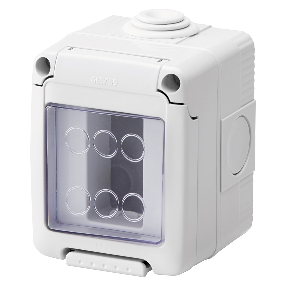 Doza GEWISS GW27041, 1 post, IP55, gri