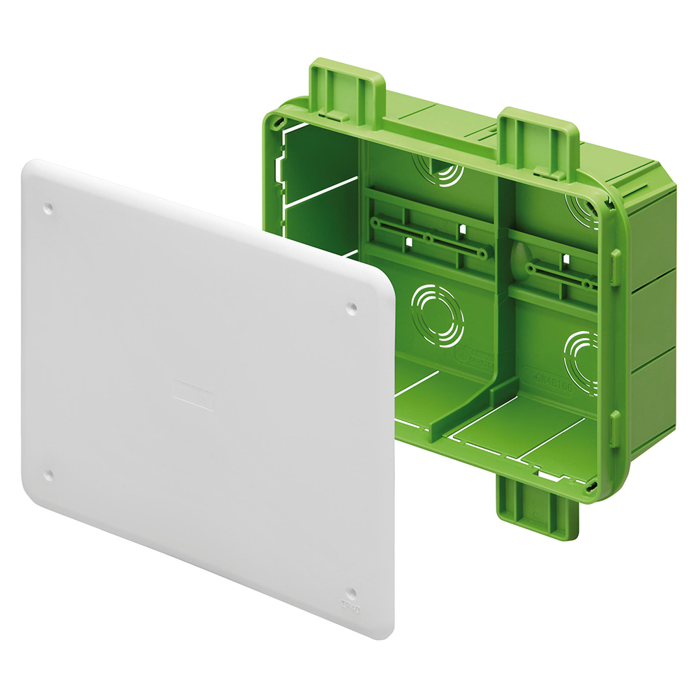 Doza GEWISS GW48006PM, 4,5 posturi, verde