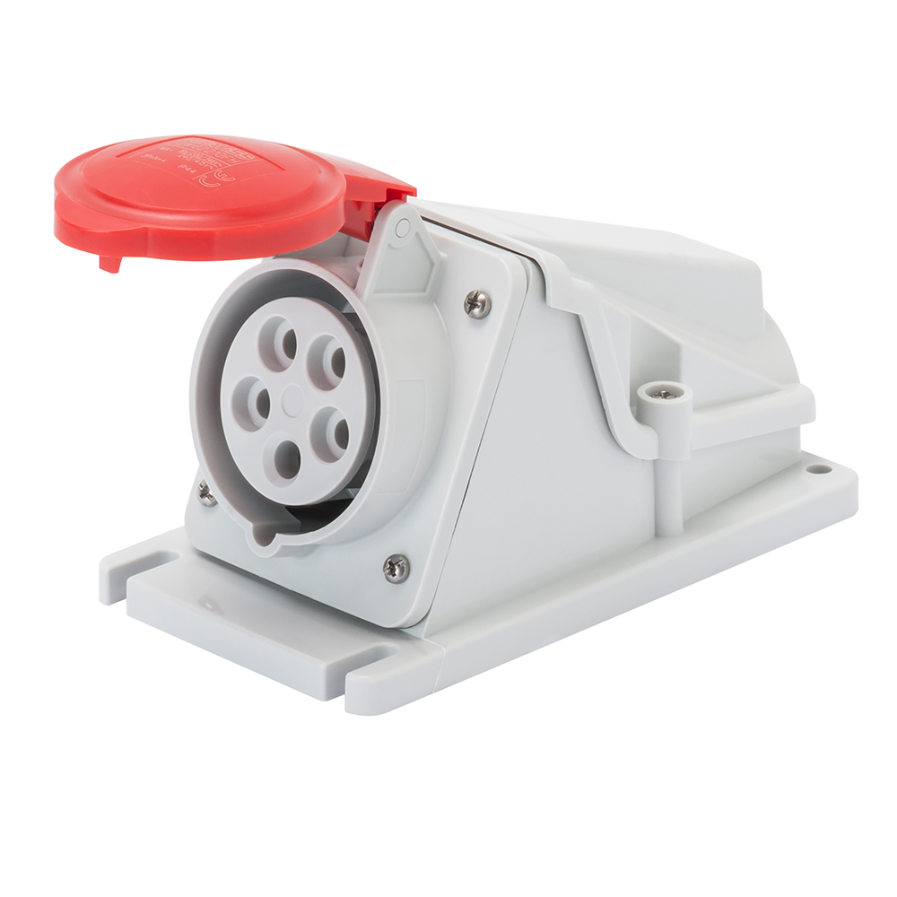 Priza GEWISS GW62493, IP44, 32A, 400 V, gri