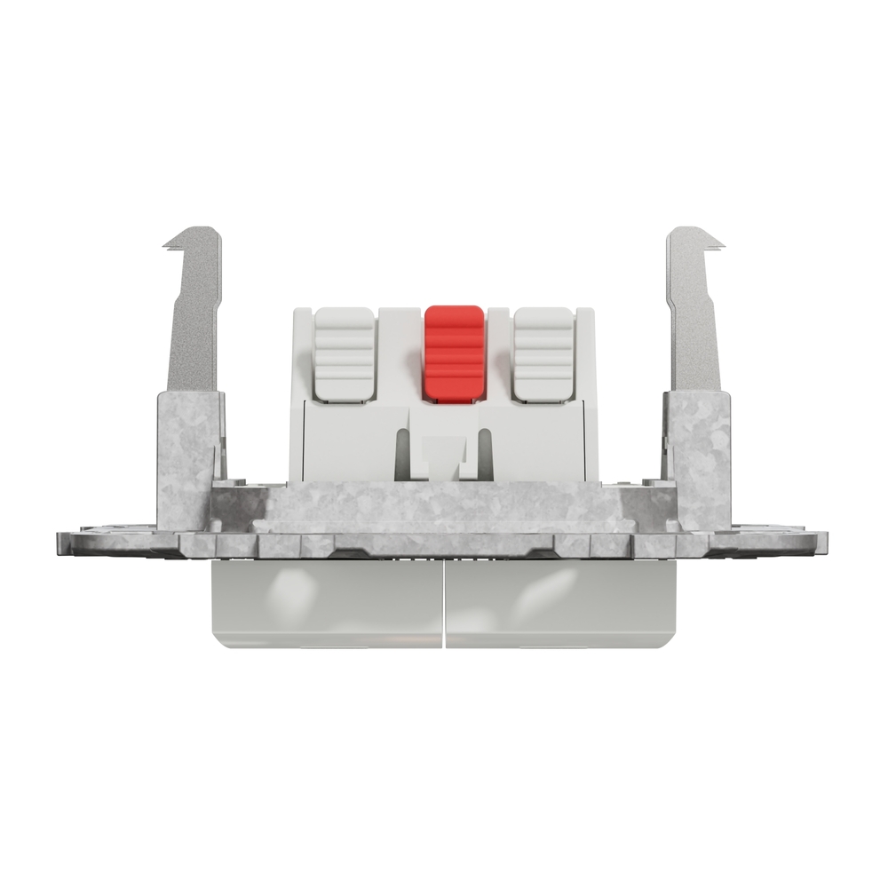 Intrerupator dublu SCHNEIDER NU521118NZ, incastrat, 10A, IP20, alb