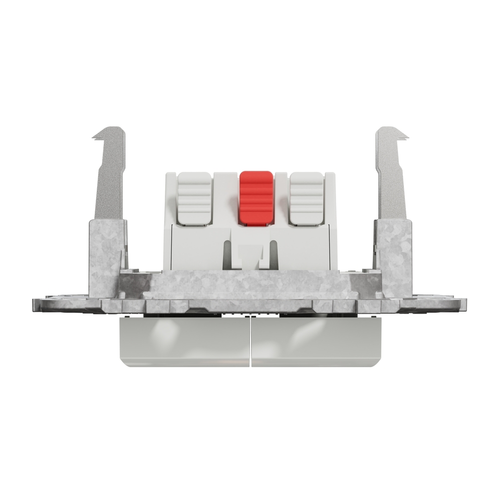 Intrerupator dublu SCHNEIDER NU521118Z, incastrat, 10A, IP20, alb