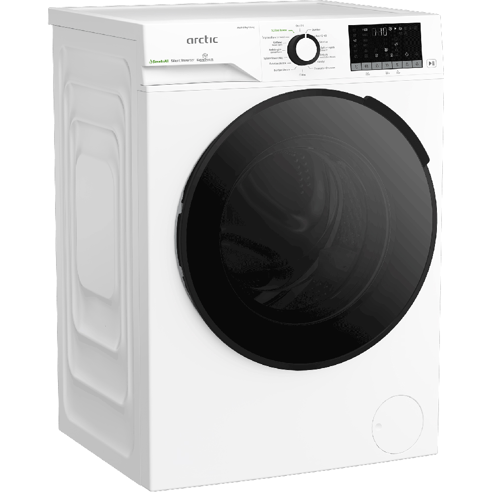 Masina de spalat rufe frontala cu uscator ARCTIC APLM3DFT39442W, 9/6 kg, 1400rpm, Clasa A/D, alb