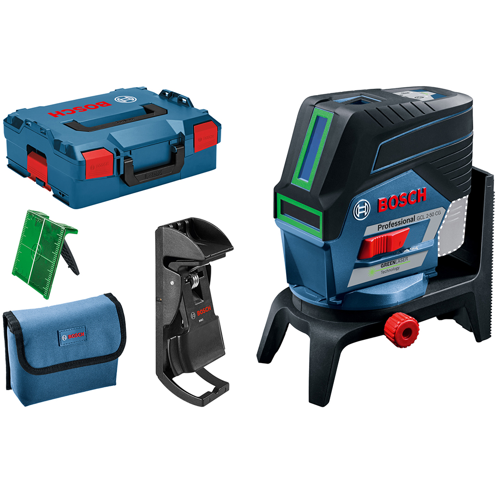Nivela laser BOSCH PROFESSIONAL GCL 2-50 CG, raza 50m, albastru