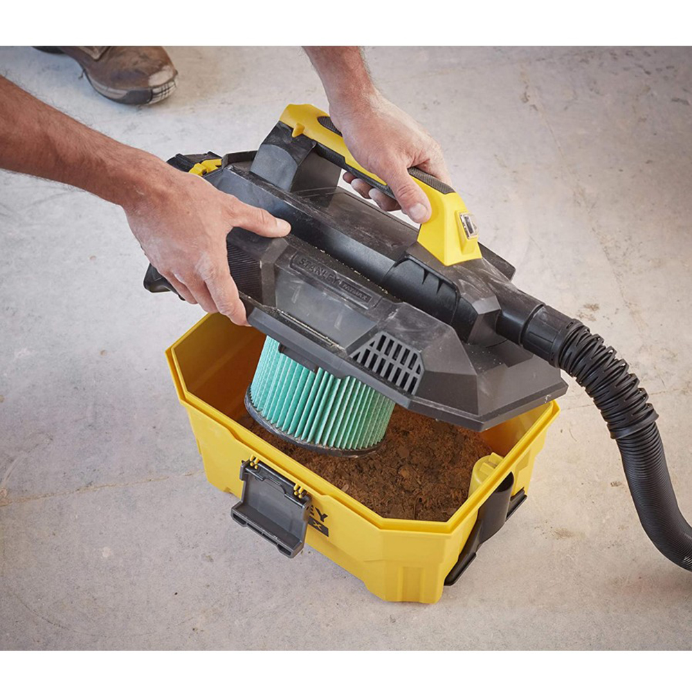 Aspirator umed/uscat STANLEY FATMAX, 7.5l, 18V, galben