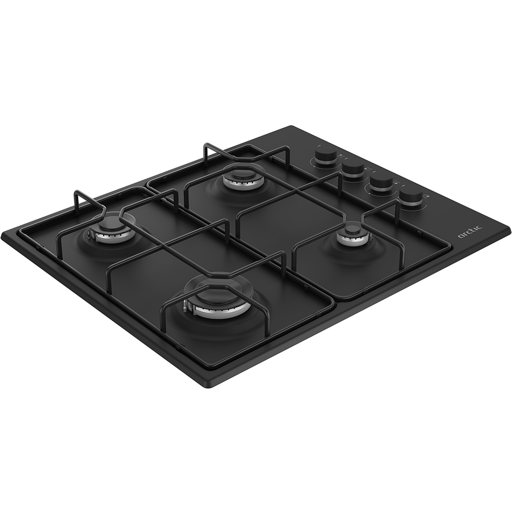 Plita incorporabila ARCTIC ARAGN64124SB, Gaz, 4 arzatoare, negru