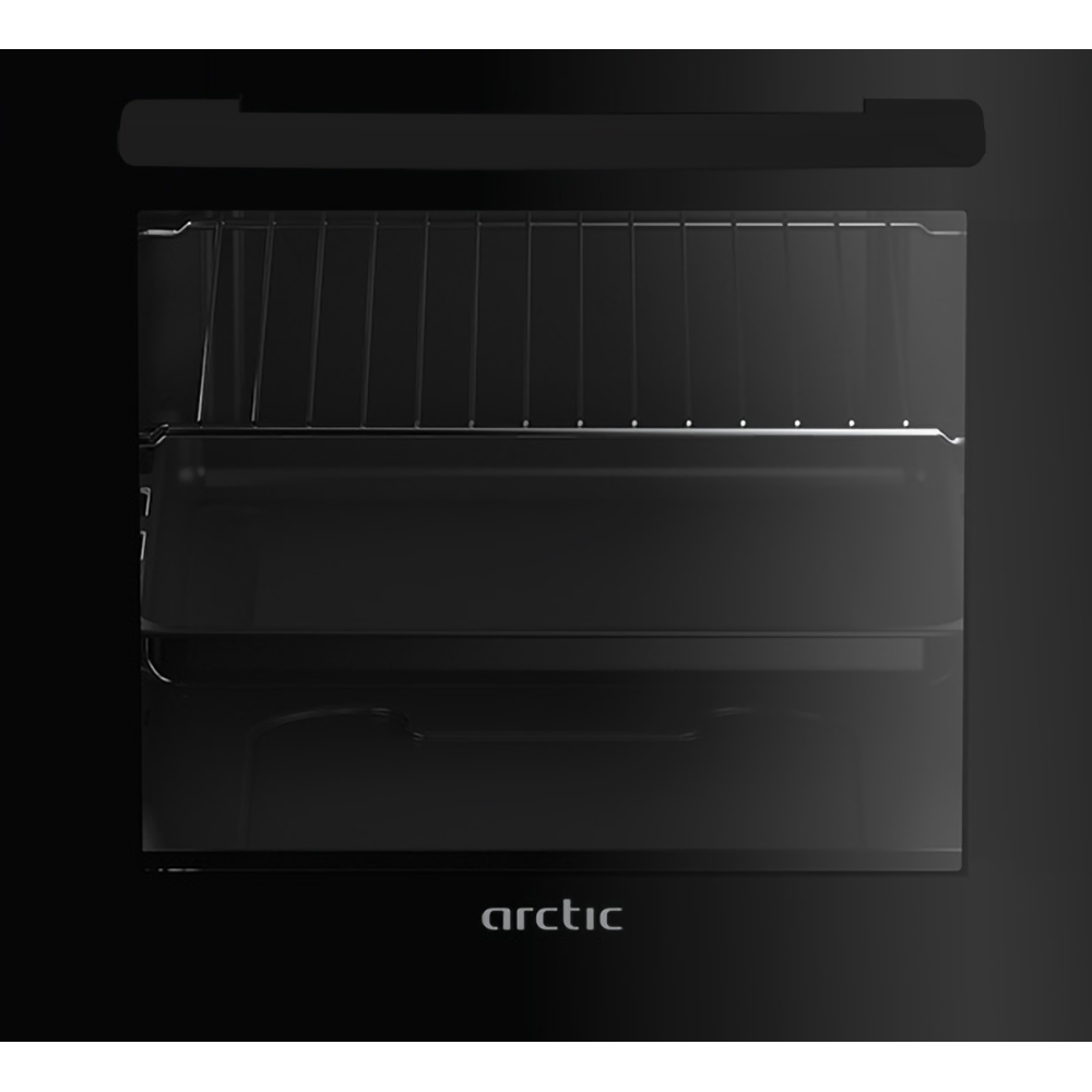 Aragaz ARCTIC AEM5611DTLA, 4 arzatoare, Gaz + Electric, L 50 cm, Grill, antracit