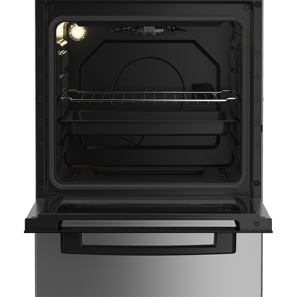 Aragaz ARCTIC AGG5611DTTLXN, 4 arzatoare, Gaz, L 50 cm, Grill, Rotisor, inox