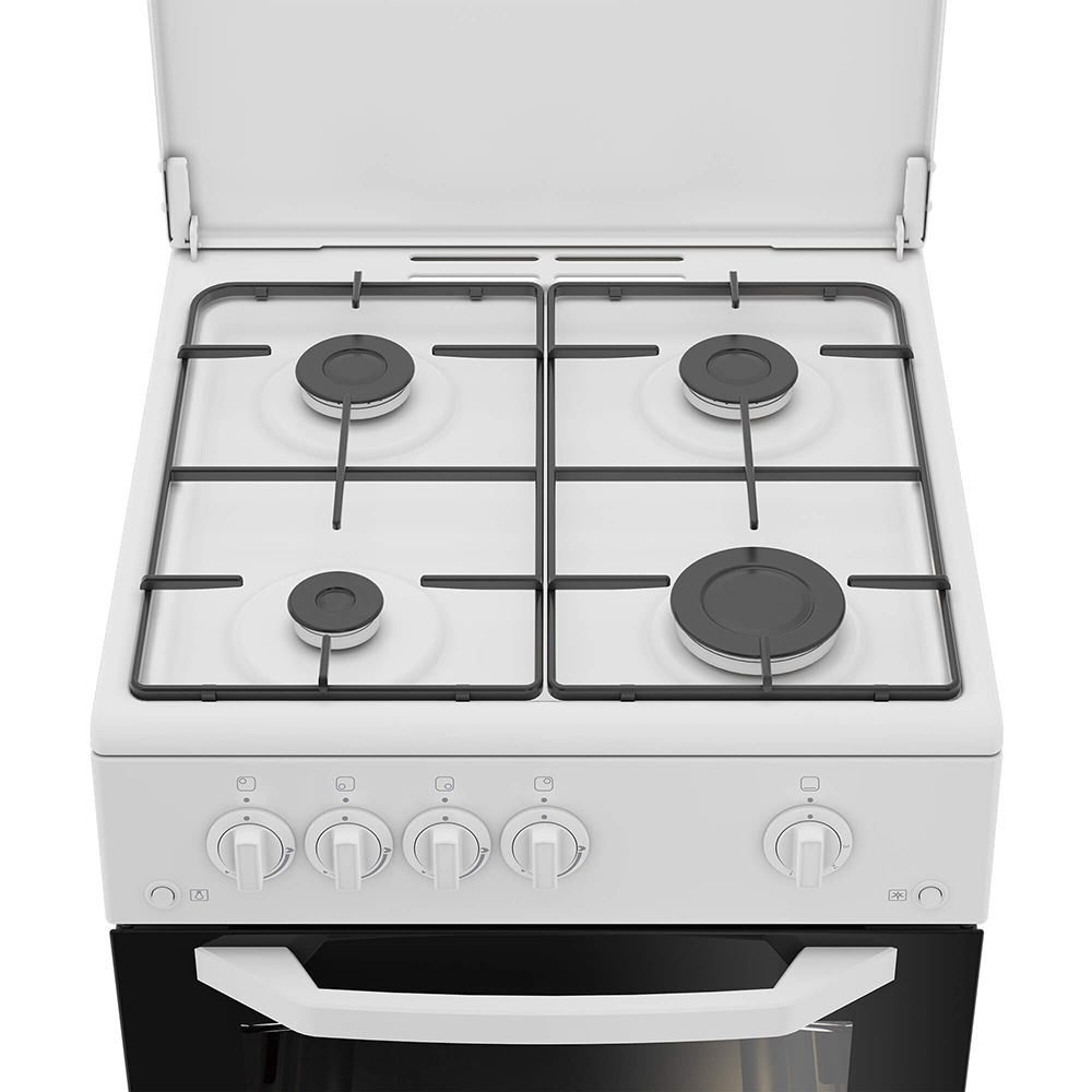 Aragaz ARCTIC AGM5501FL, 4 arzatoare, Gaz, L 50 cm, alb