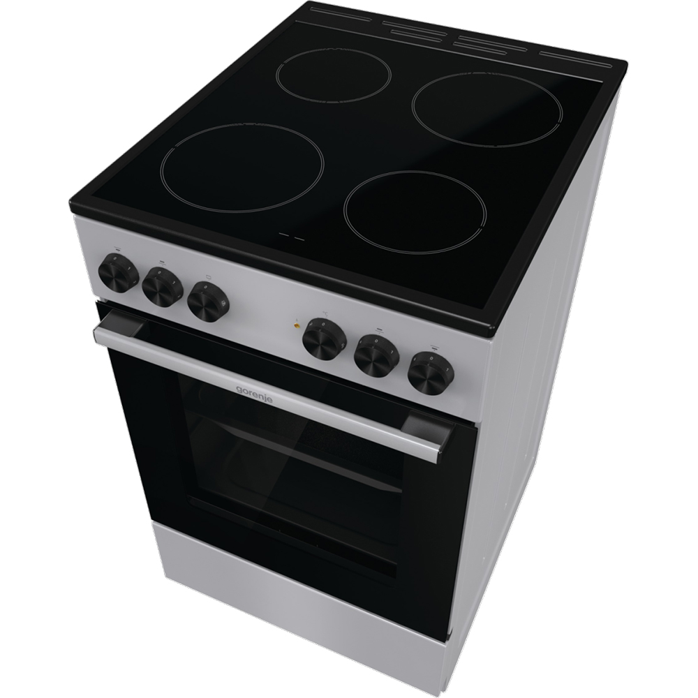 Aragaz GORENJE GEC5A12SG, 4 arzatoare, Electric, L 50 cm, gri