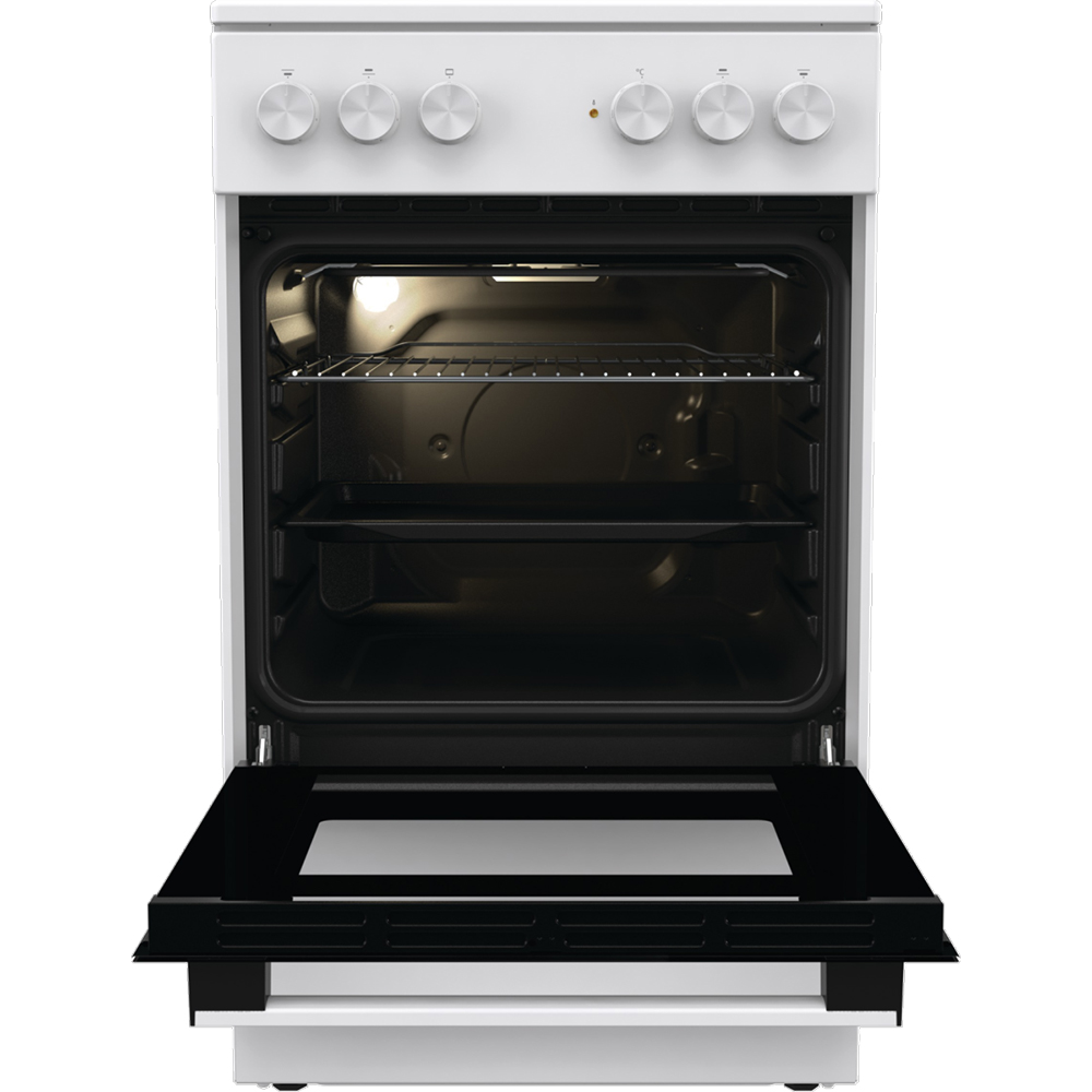 Aragaz GORENJE GEC5A12WG-B, 4 arzatoare, Electric, L 50 cm, alb