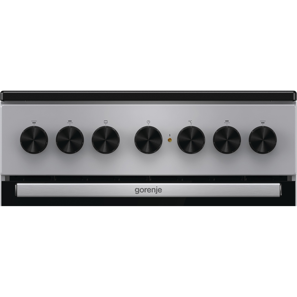 Aragaz GORENJE GEC5B41SG, 4 arzatoare, Electric, L 50 cm, Grill, gri