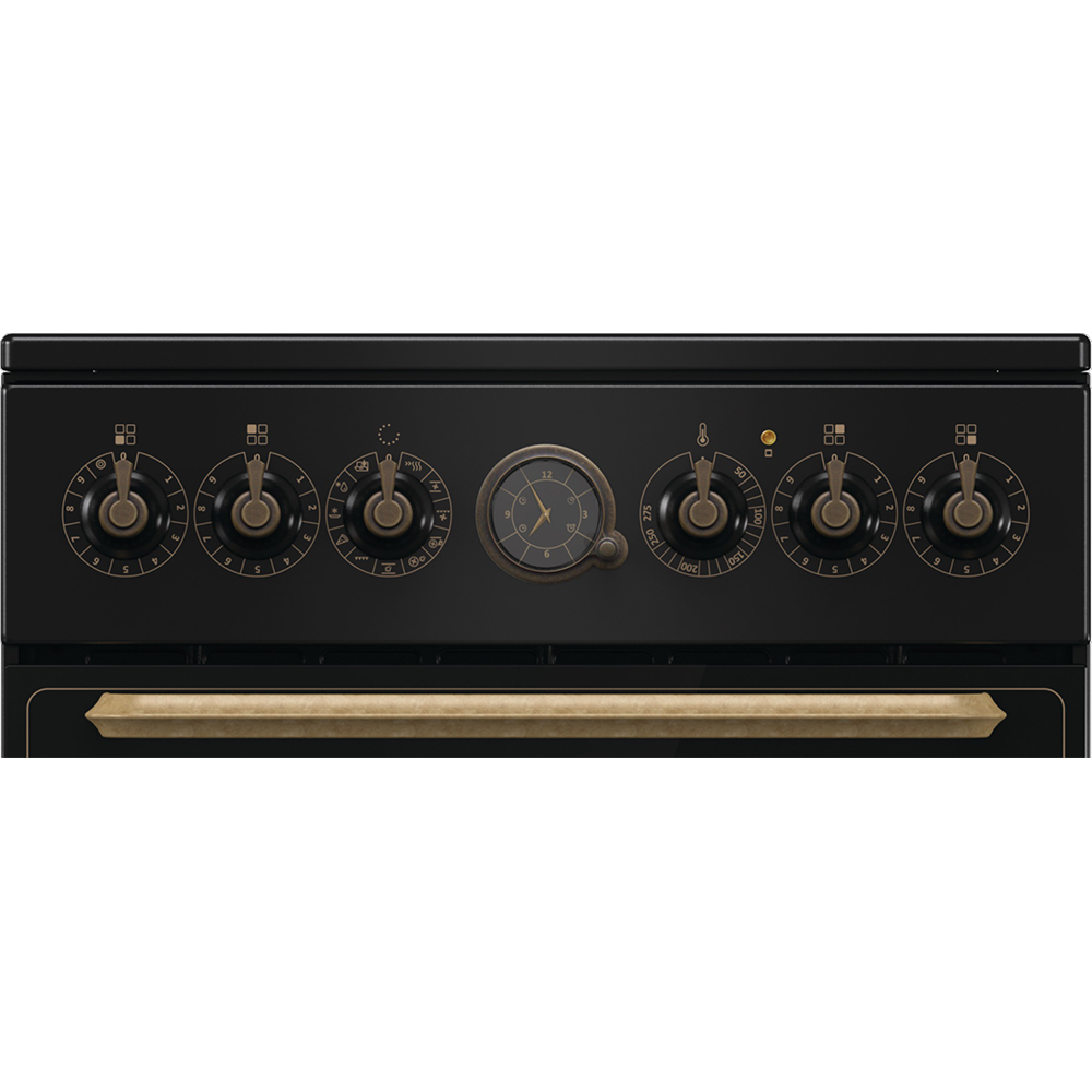 Aragaz GORENJE GECS5B70CLB, 4 arzatoare, Electric, L 50 cm, Grill, negru