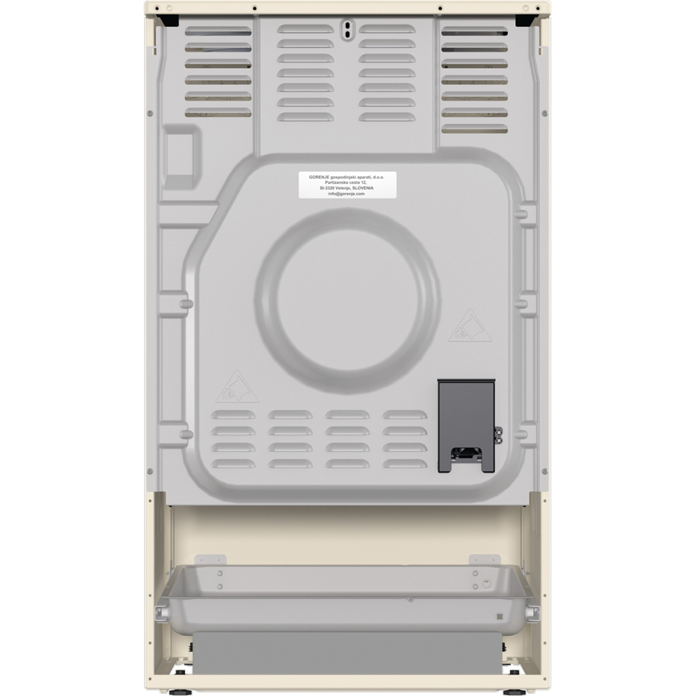 Aragaz GORENJE GECS5B70CLI, 4 arzatoare, Electric, L 50 cm, Grill, bej