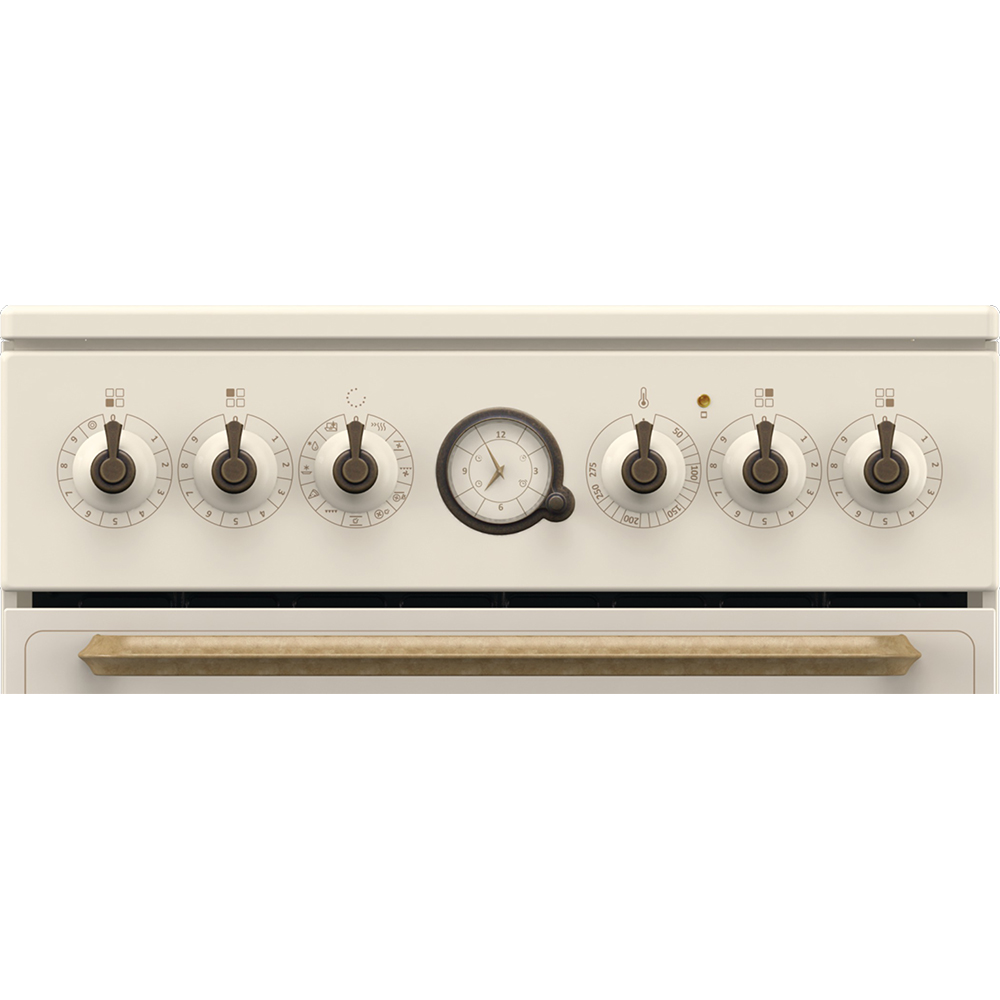 Aragaz GORENJE GECS5B70CLI, 4 arzatoare, Electric, L 50 cm, Grill, bej