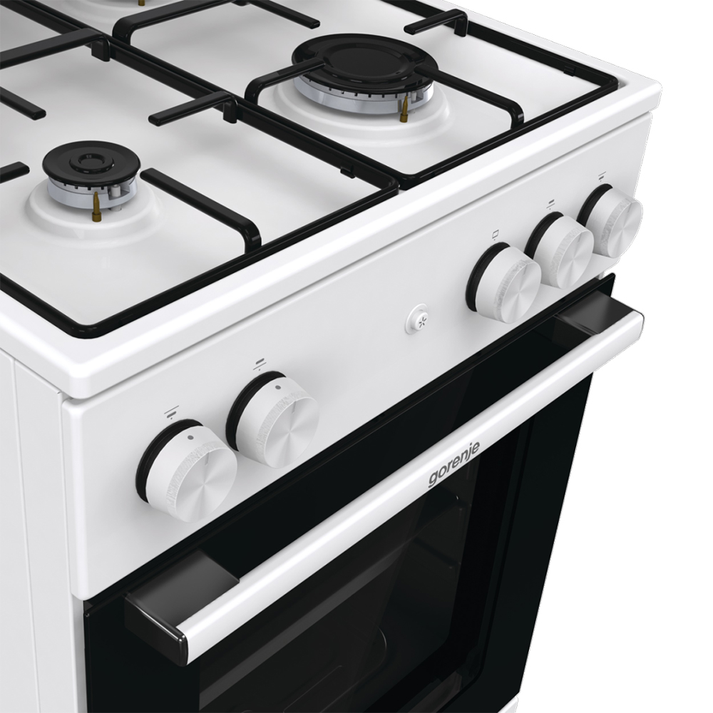 Aragaz GORENJE GG5A14WJ, 4 arzatoare, Gaz, L 50 cm, alb