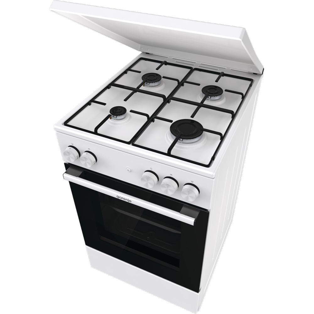 Aragaz GORENJE GG5A14WJ, 4 arzatoare, Gaz, L 50 cm, alb