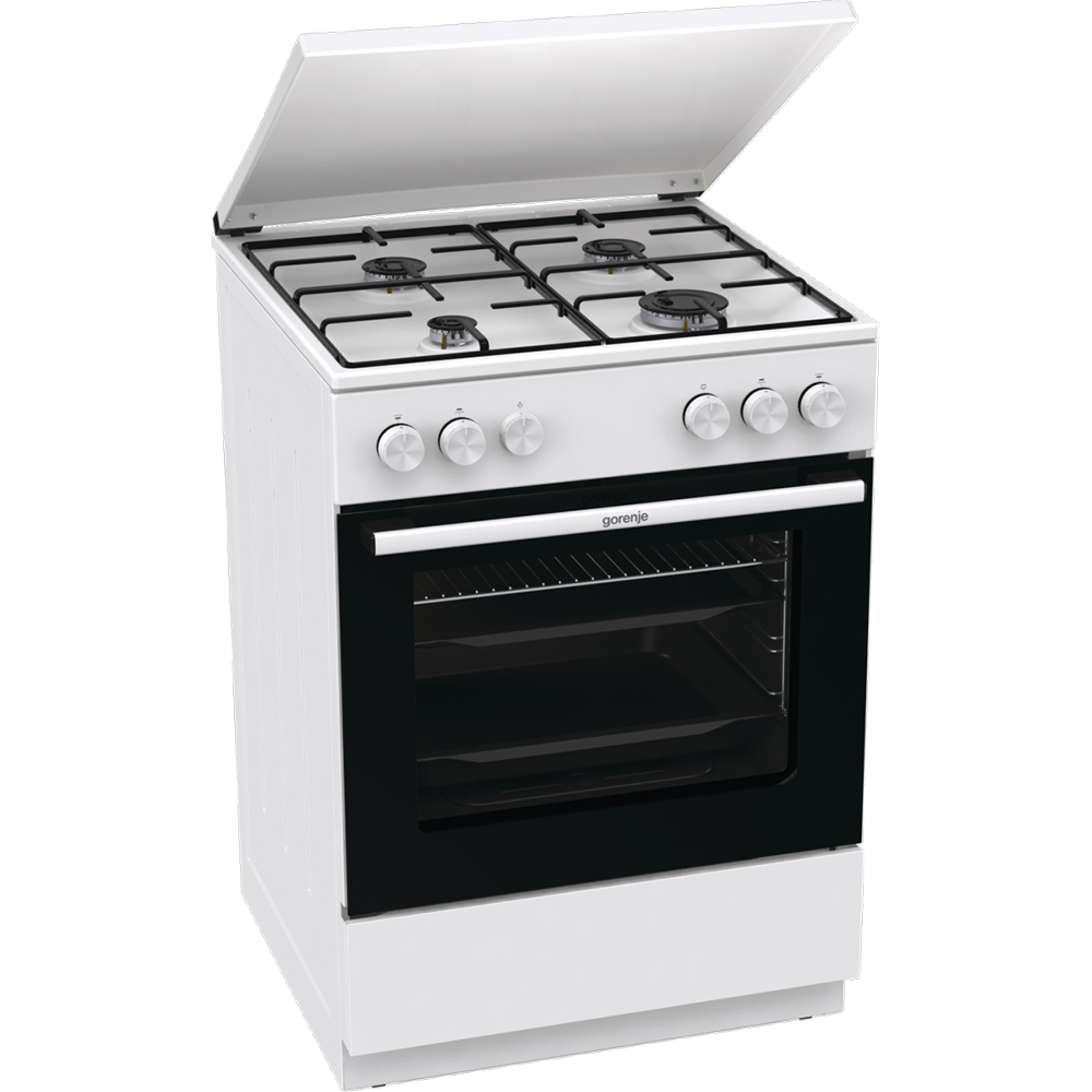 Aragaz GORENJE GG6A11WJ, 4 arzatoare, Gaz, L 60 cm, alb