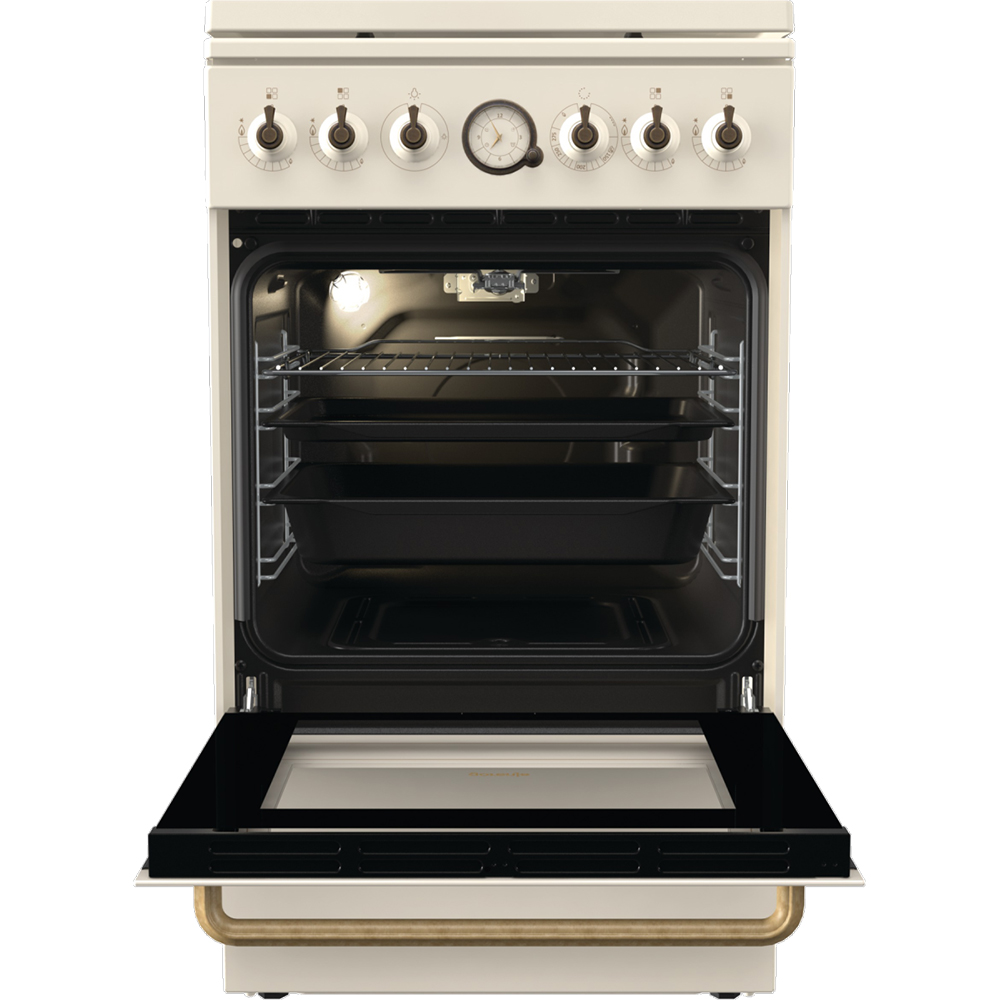 Aragaz GORENJE GGI5BCLI, 4 arzatoare, Gaz, L 50 cm, Grill, bej