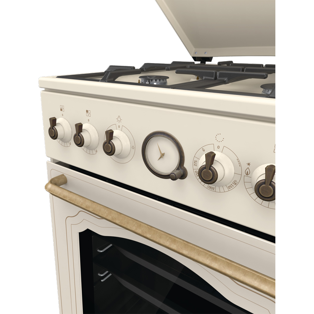 Aragaz GORENJE GGI5BCLI, 4 arzatoare, Gaz, L 50 cm, Grill, bej