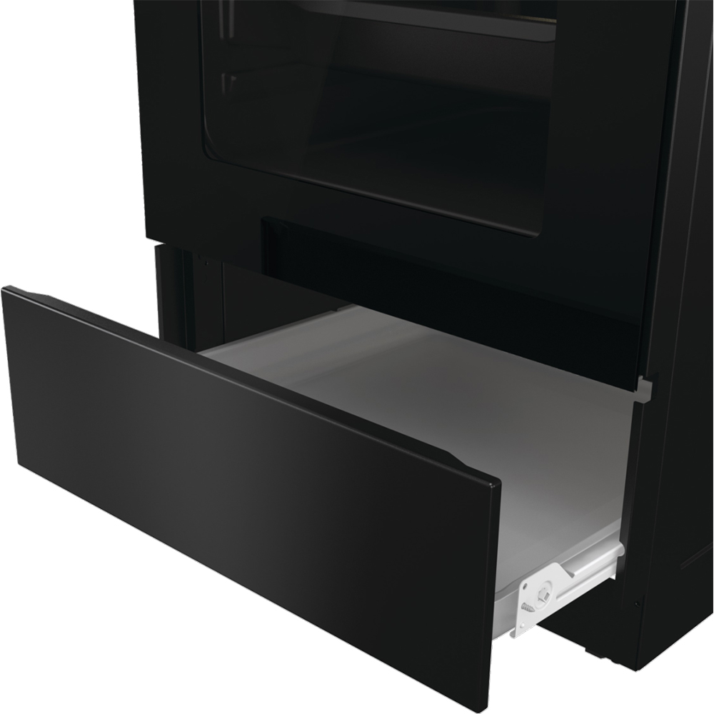 Aragaz GORENJE GKS5C70BJ, 4 arzatoare, Gaz + Electric, L 50 cm, negru