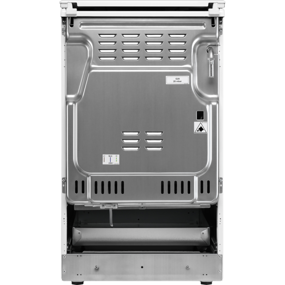 Aragaz ELECTROLUX LKK560010K, SteamBake, 4 arzatoare, Gaz + Electric, L 50 cm, Grill, negru
