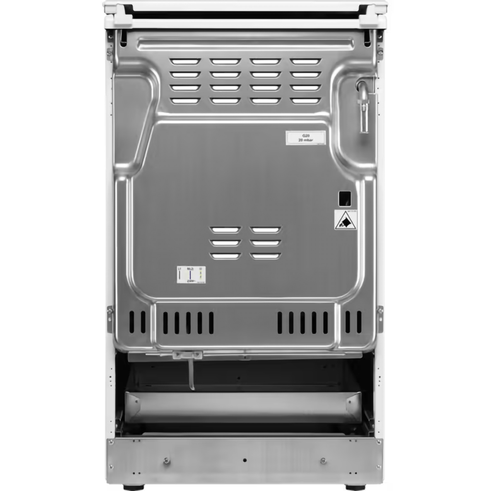 Aragaz ELECTROLUX LKK560232W, SteamBake, AirFry, 4 arzatoare, Gaz + Electric, L 50 cm, Grill, alb