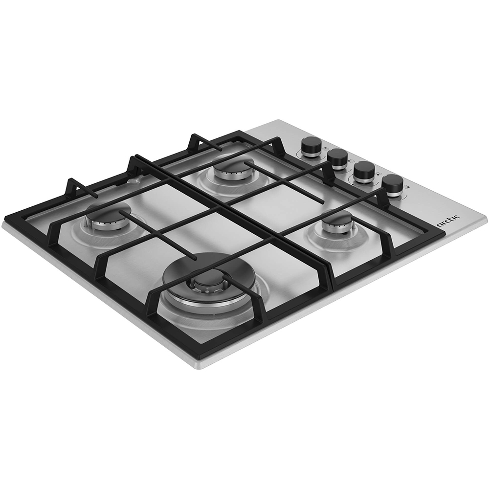 Plita incorporabila ARCTIC ARGW64125SX, Gaz, 4 arzatoare, Wok, inox