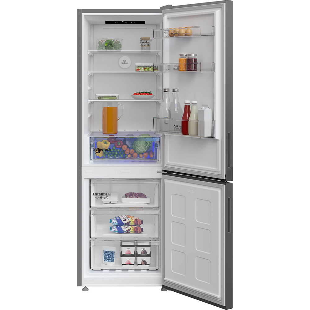 Combina frigorifica ARCTIC ARK60341E5NFS1, Full No Frost, 301 l, H 179.6 cm, Clasa D, argintiu