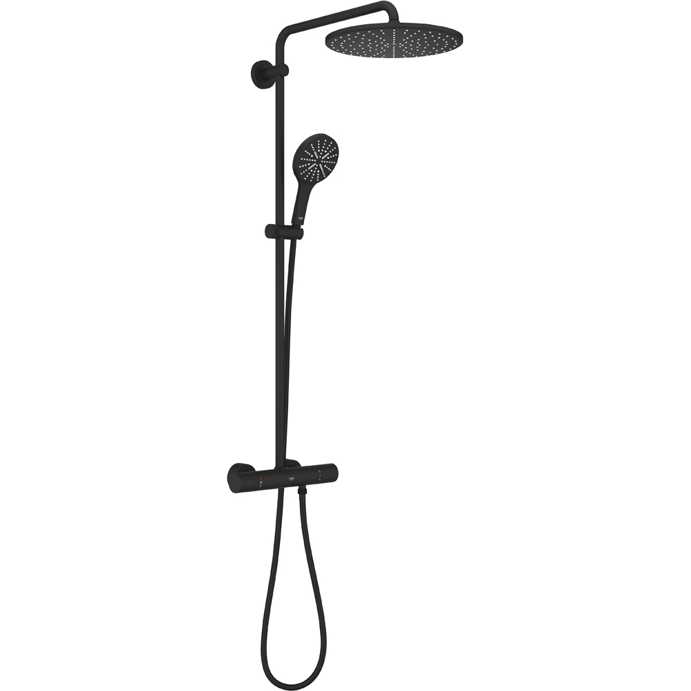 Sistem dus GROHE Rainshower SmartActive 310 22119KF0, termostat, 1 functie, negru