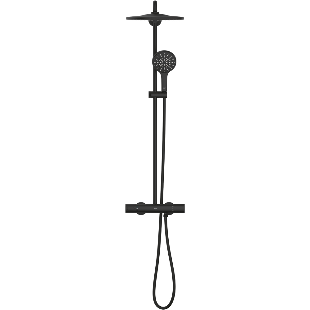 Sistem dus GROHE Rainshower SmartActive 310 22119KF0, termostat, 1 functie, negru