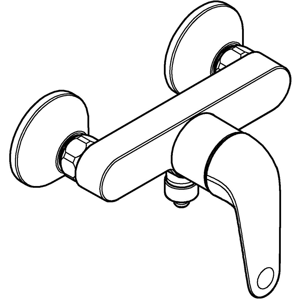 Baterie dus GROHE Swift 24333001, alama sanitara, crom