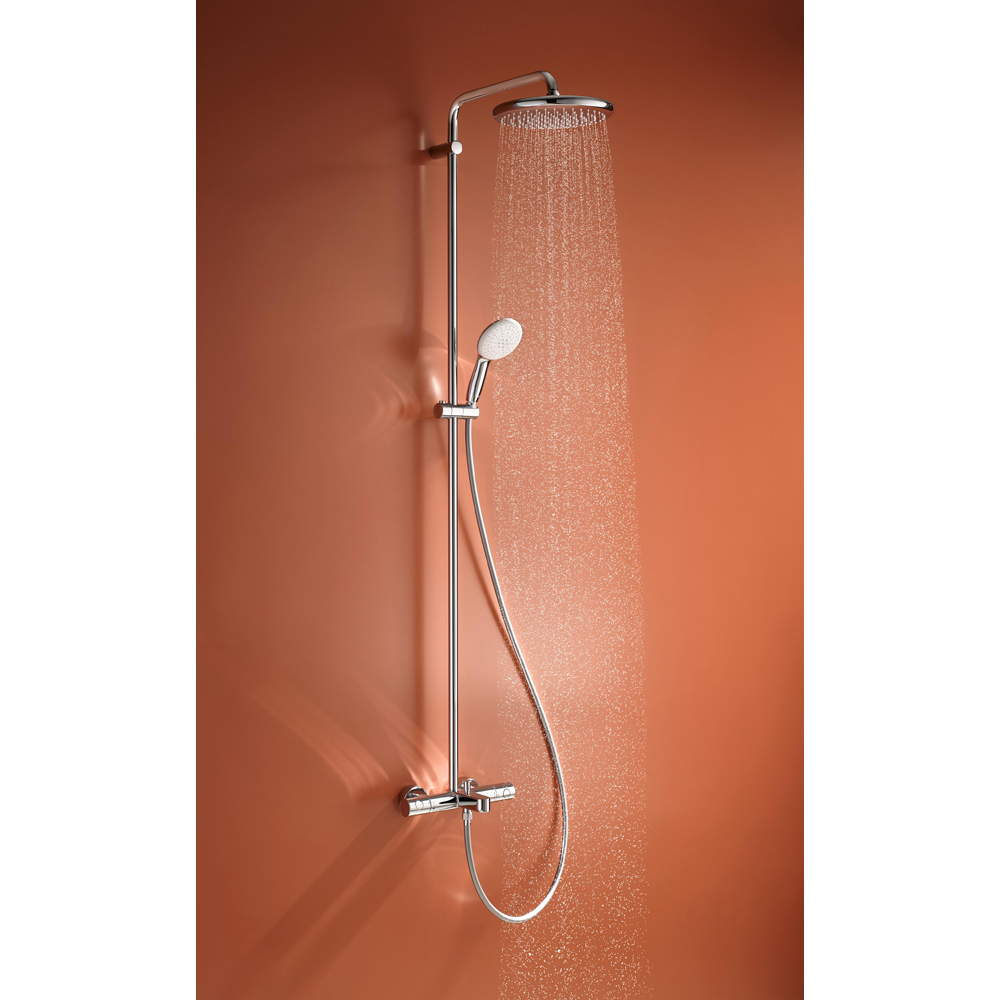 Sistem dus GROHE Tempesta 250 26672001, termostat, 1 functie, crom