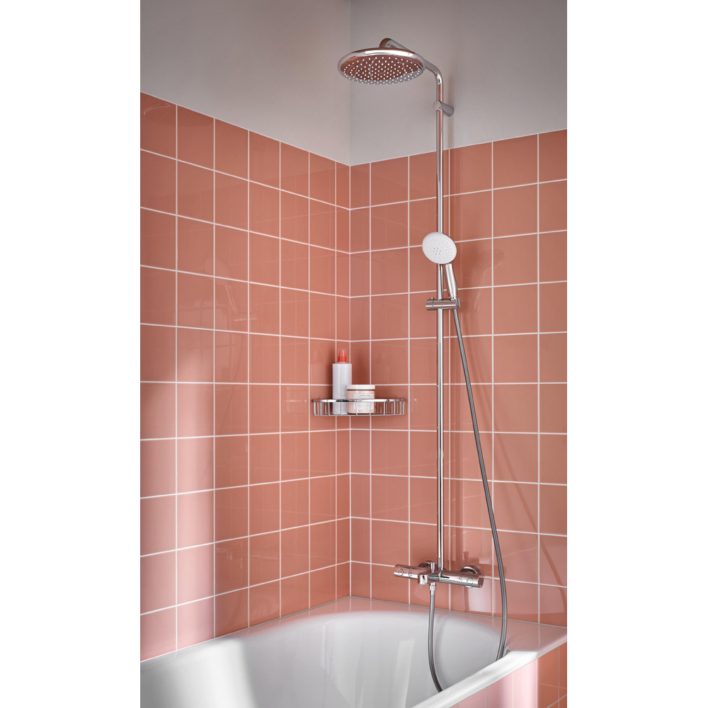 Sistem dus GROHE Tempesta 250 26672001, termostat, 1 functie, crom