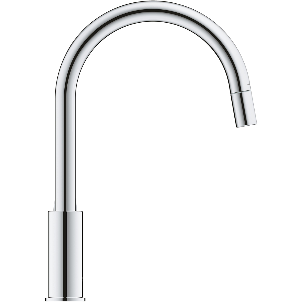 Baterie bucatarie GROHE Start Curve, extractibil, alama sanitara, crom