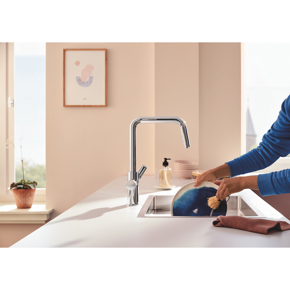 Baterie bucatarie GROHE Blue Pure Start 30596000, alama sanitara, crom