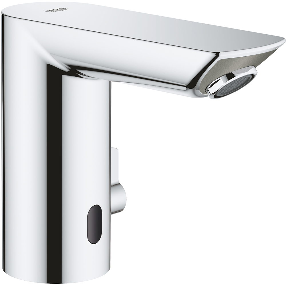 Baterie lavoar cu senzor infrarosu GROHE Bau Cosmopolitan 36451000, baterie litiu 6V, metal, argintiu