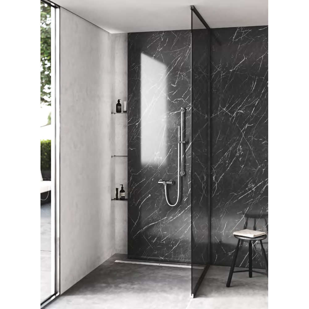 Baterie dus KLUDI Bozz 388310576, alama sanitara, argintiu