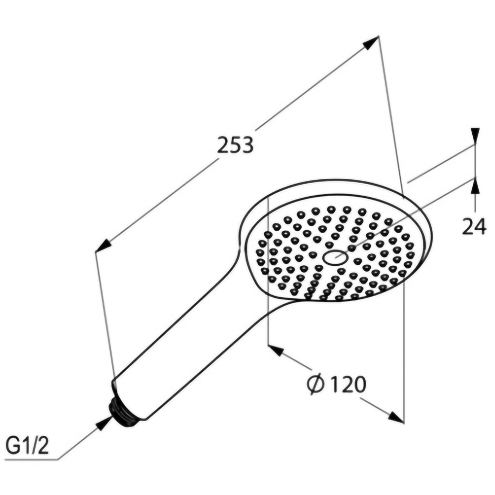 Para dus KLUDI Freshline 6780005-00, 1 functie, crom